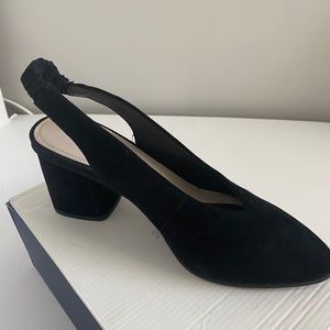 Caslon Black Suede Slingback Block Heels  Size 11M - new with box